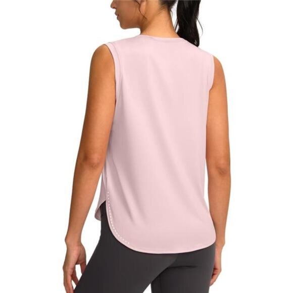 Women's Workout Tank Tops Lightweight Sleeveless Workout Tops Loose Fit - Picture 3 of 8